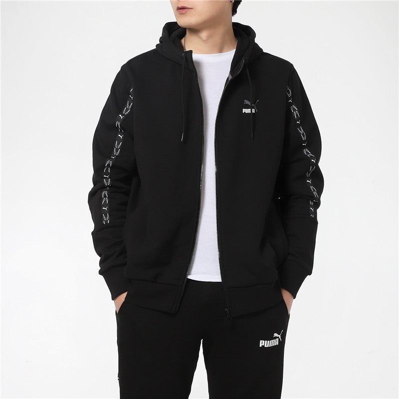 Puma Elevate Hooded Full-Zip Jacket 'Black White' 531071-01 - 3