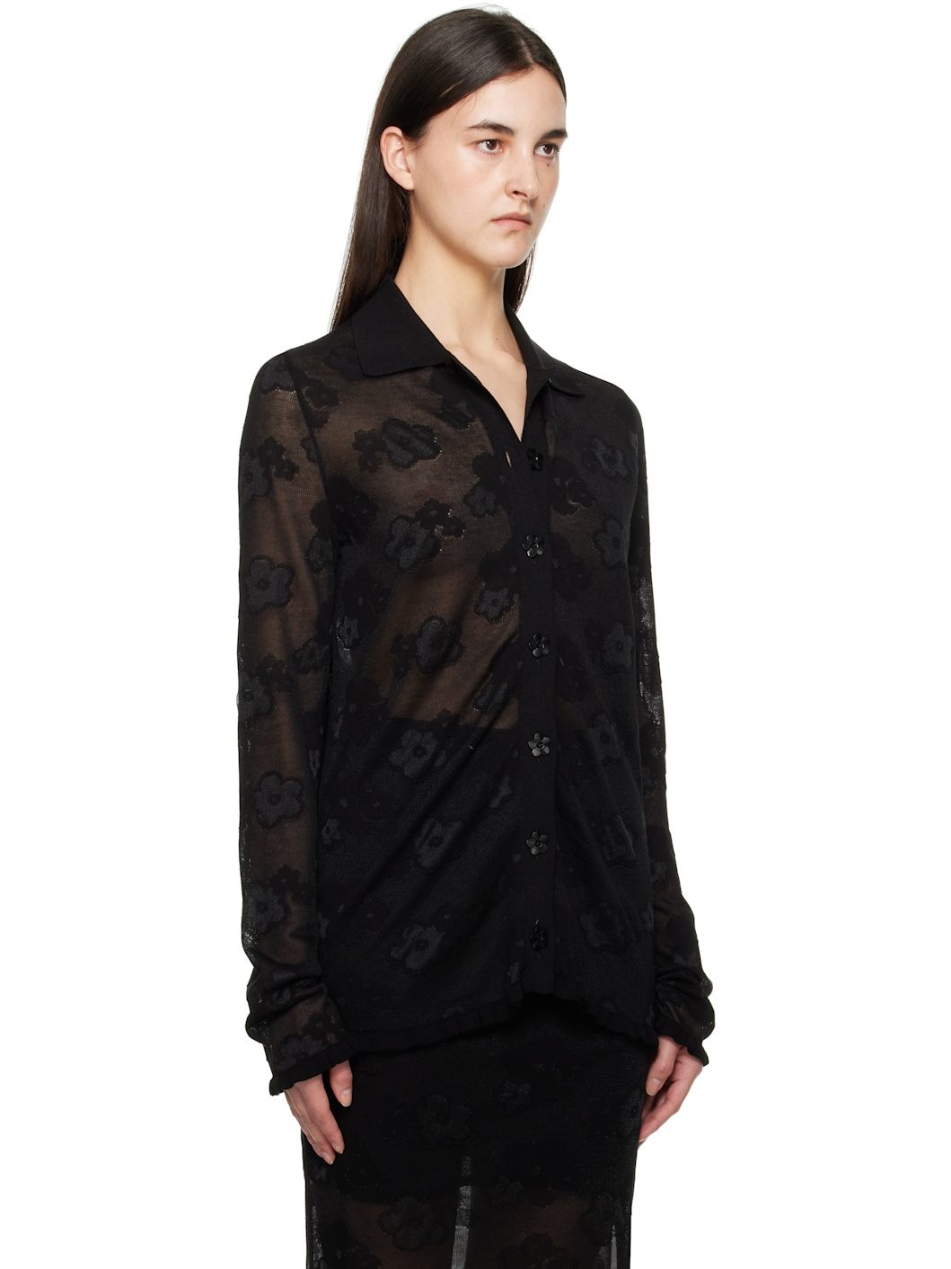 Black Petra Cardigan - 2