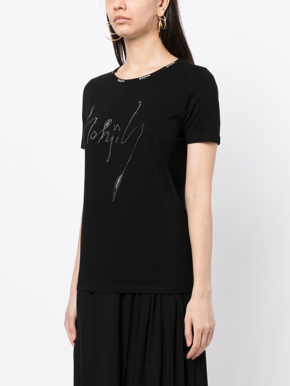 illustration-print logo-embroidered T-shirt - 3
