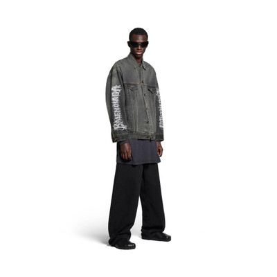 BALENCIAGA Diy Metal Large Fit Jacket in Black outlook