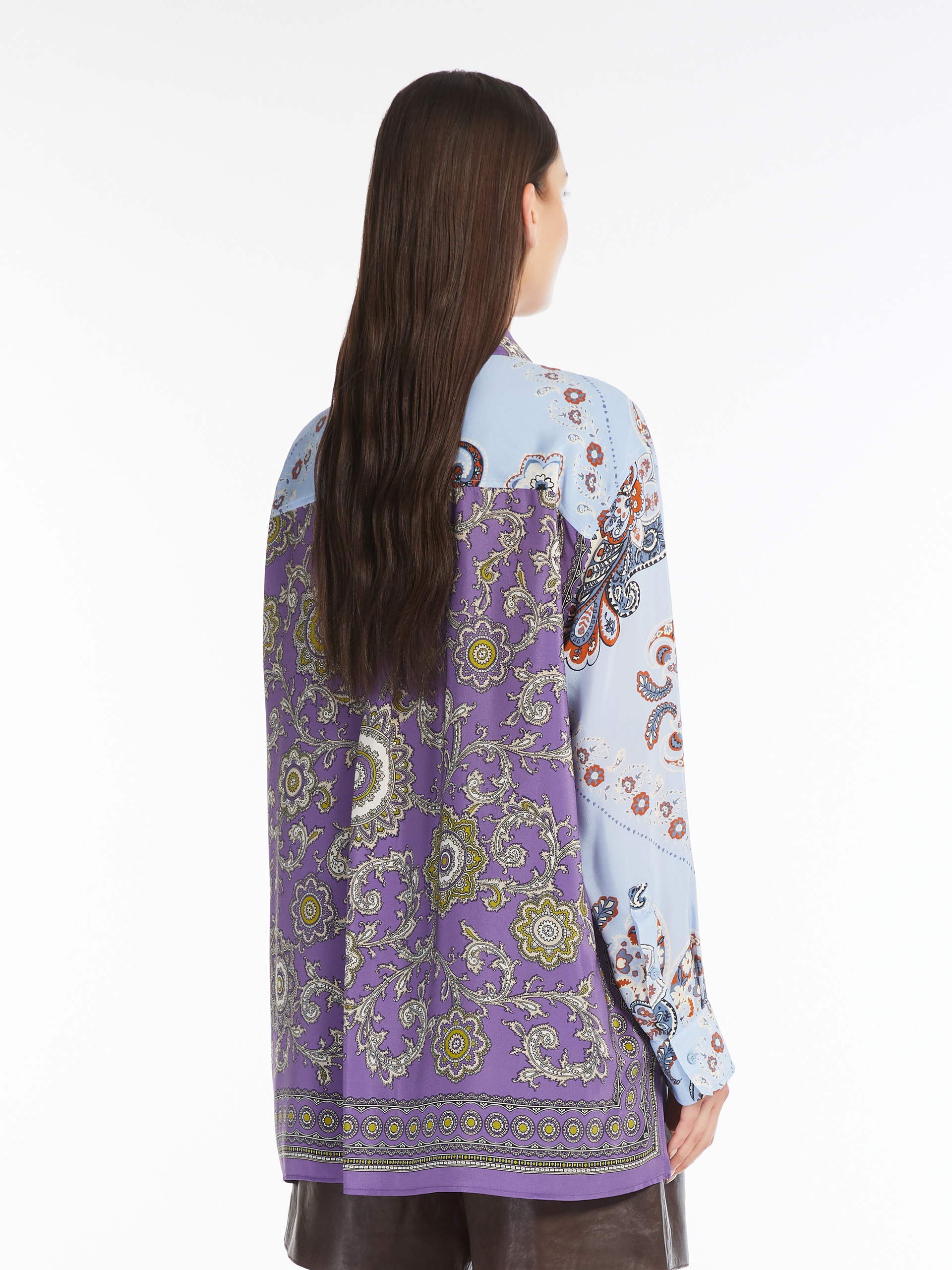 ALCAZAR Printed crepe de chine shirt - 4