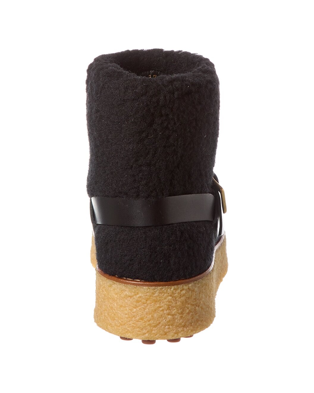 TODs Shearling & Leather Platform Boot - 3