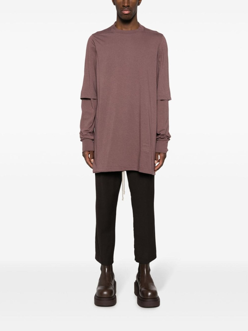 Rick Owens DRKSHDW layered crew-neck T-shirt outlook