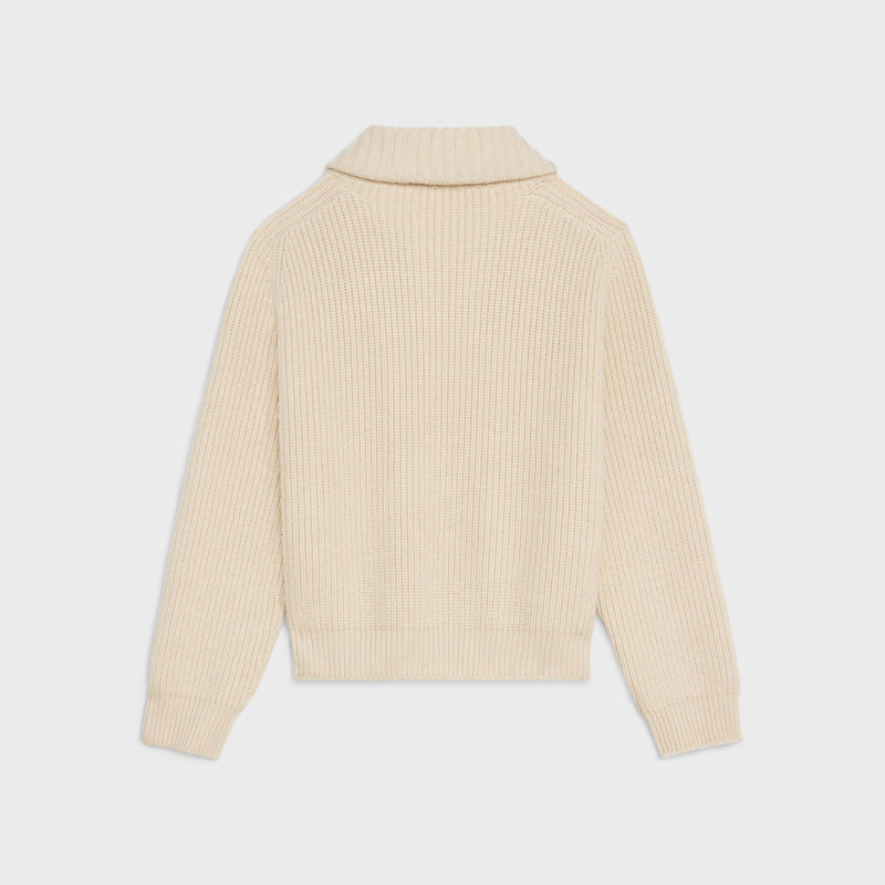 CELINE OPEN-COLLAR SWEATER IN SEAMLESS CASHMERE outlook