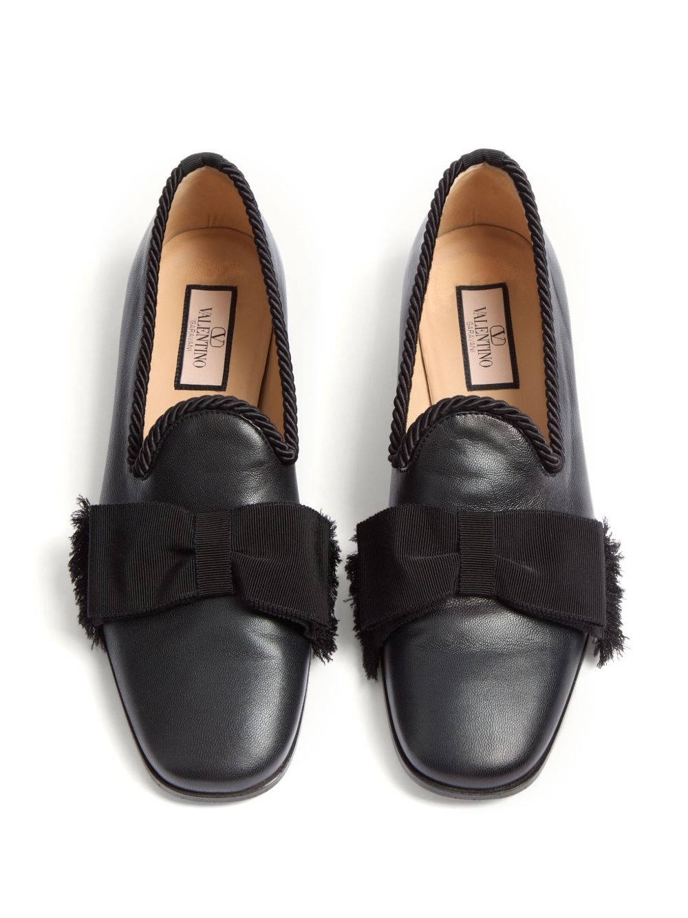 bow-detailing loafers - 3
