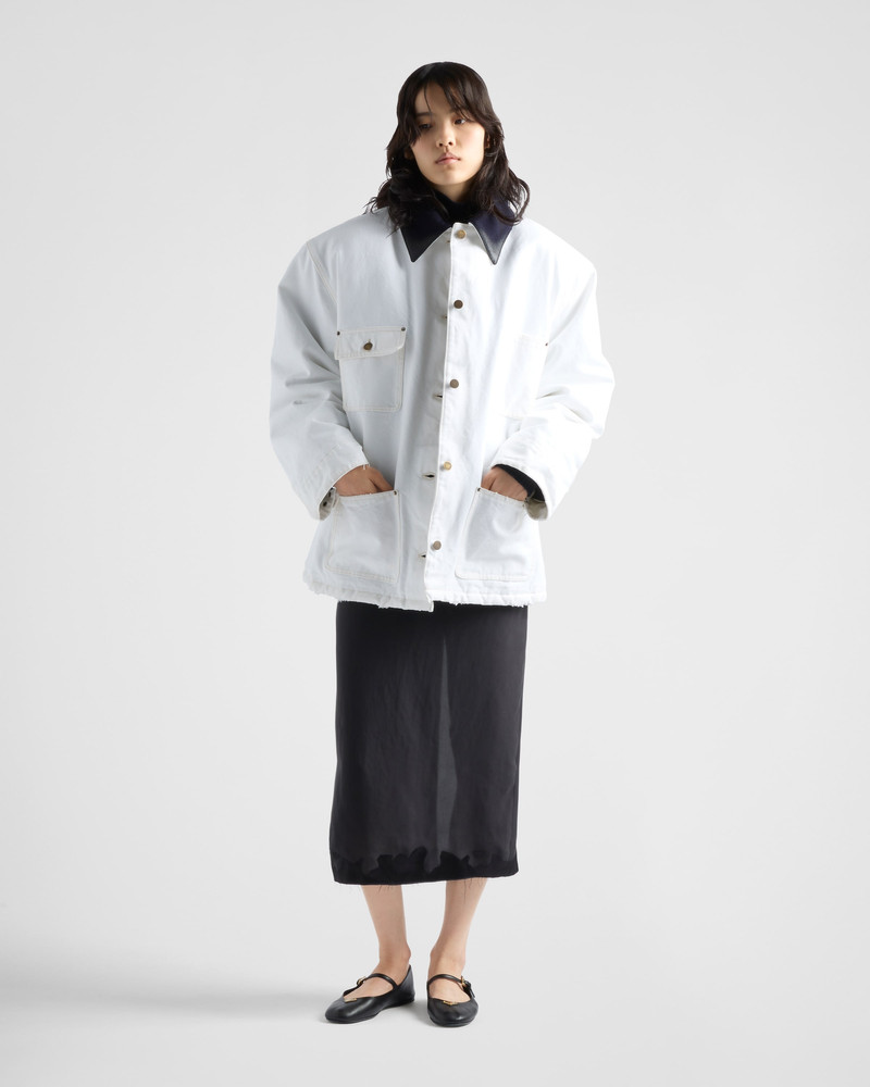 Prada Canvas blouson jacket outlook