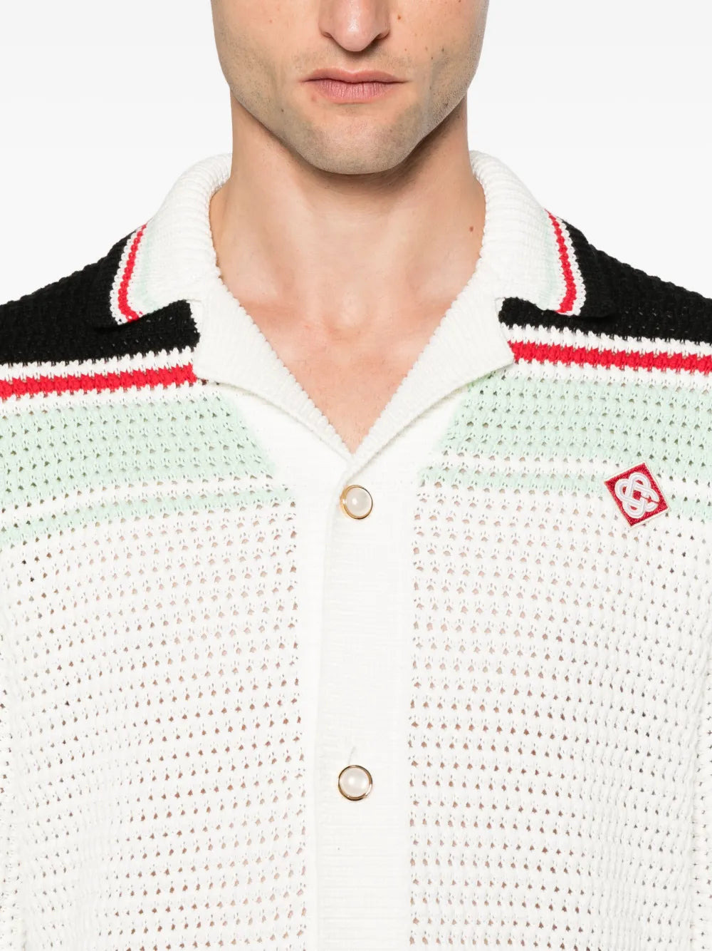 Cardigan With Striped Details - 5