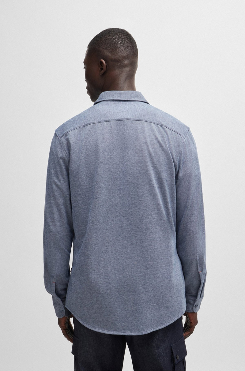 MELANGE COTTON PIQUÉ의 SLIM-FIT SHIRT 5