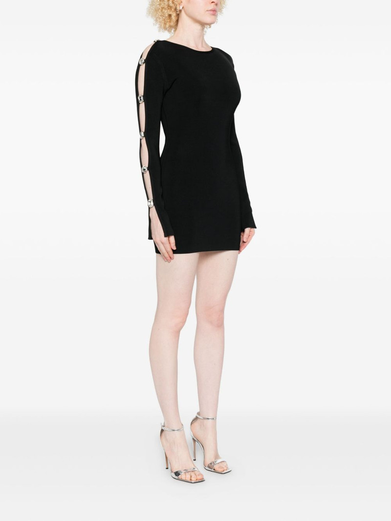 cut-out long-sleeve mini dress 3