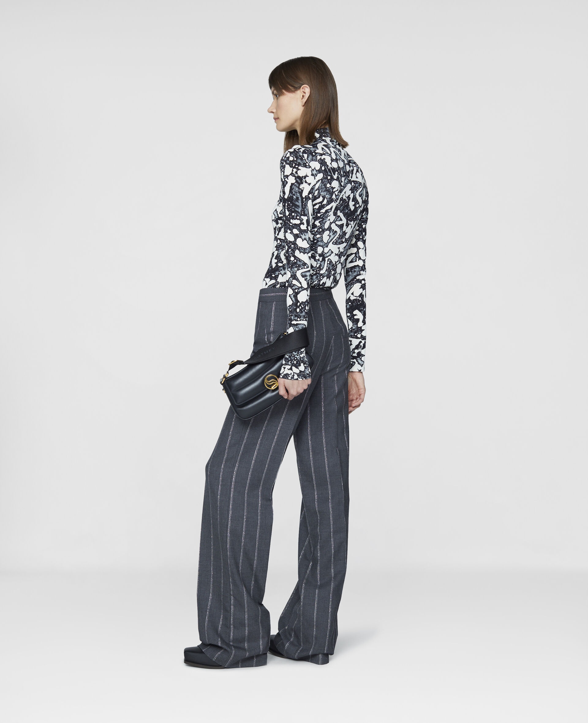 Chalk Striped Tailored Trousers - 3
