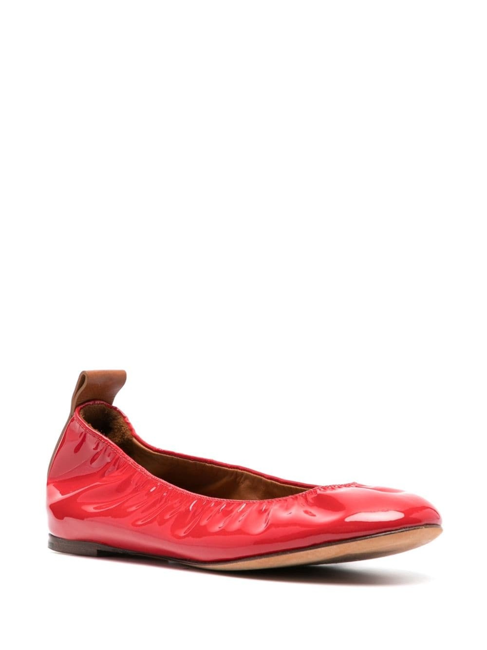 patent leather ballerina shoes - 2