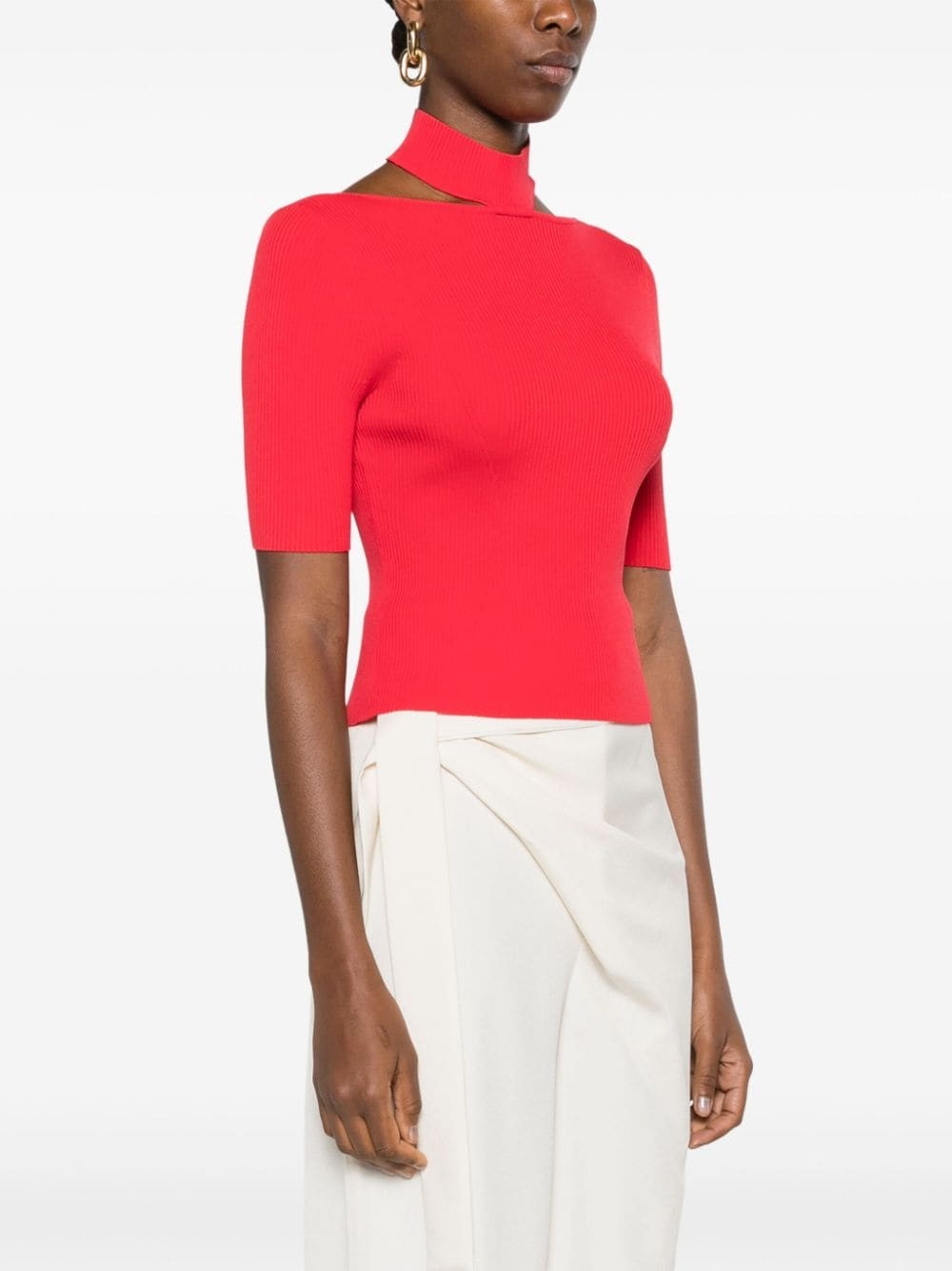 Brianna ribbed knitted top - 3