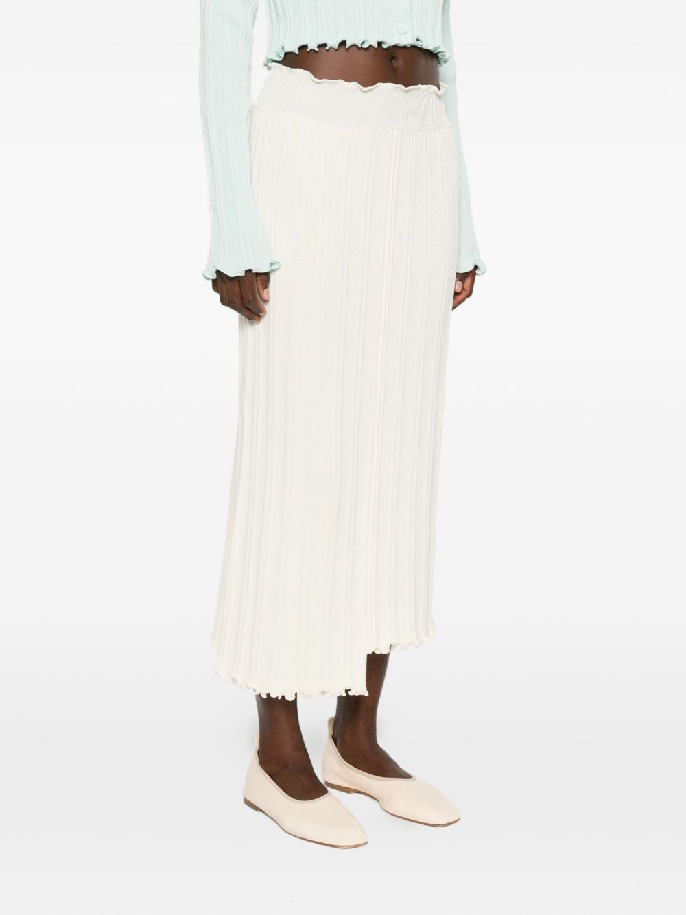 asymmetric midi skirt - 3