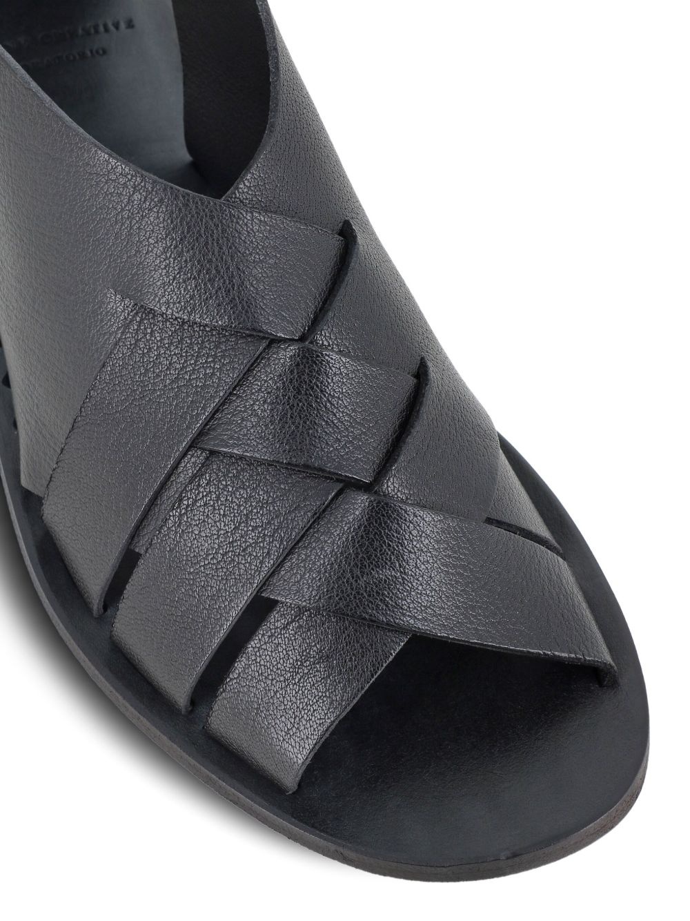 open-toe woven sandals - 5