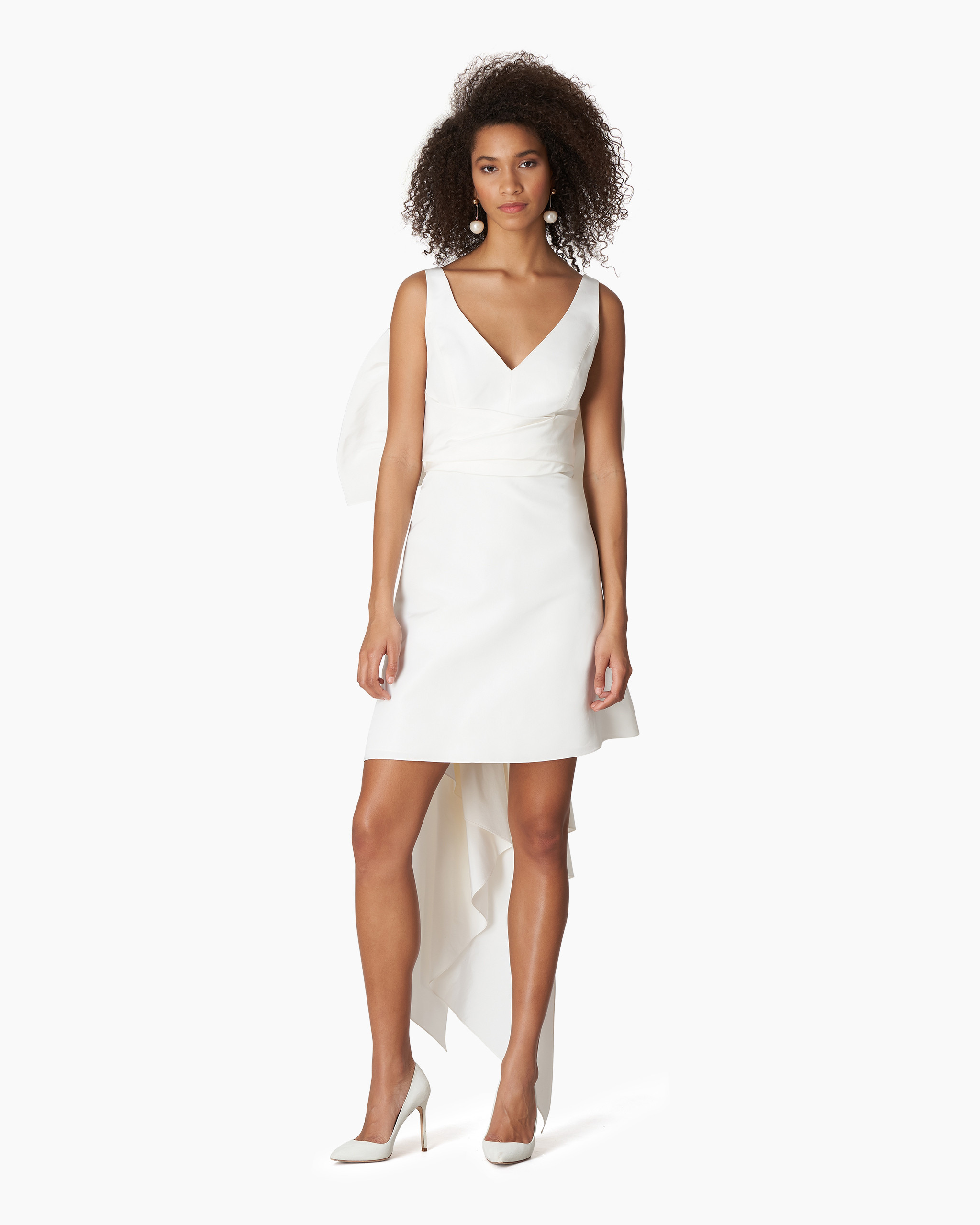 Mini Dress with Back Bow - 2