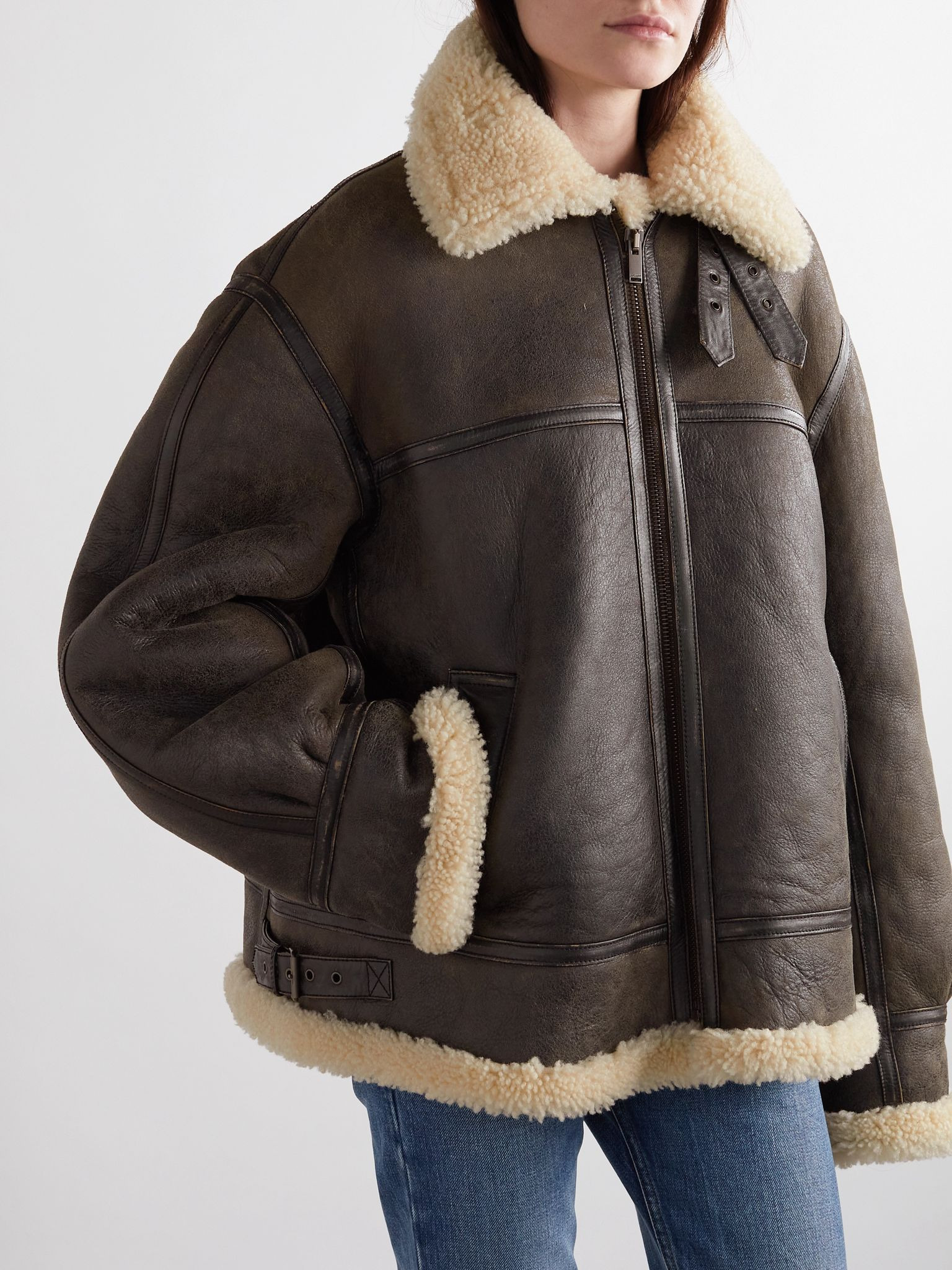 Shearling jacket Brown - 3