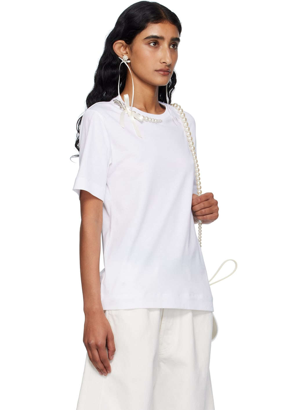 White Pearl & Chain Boy T-shirt - 2