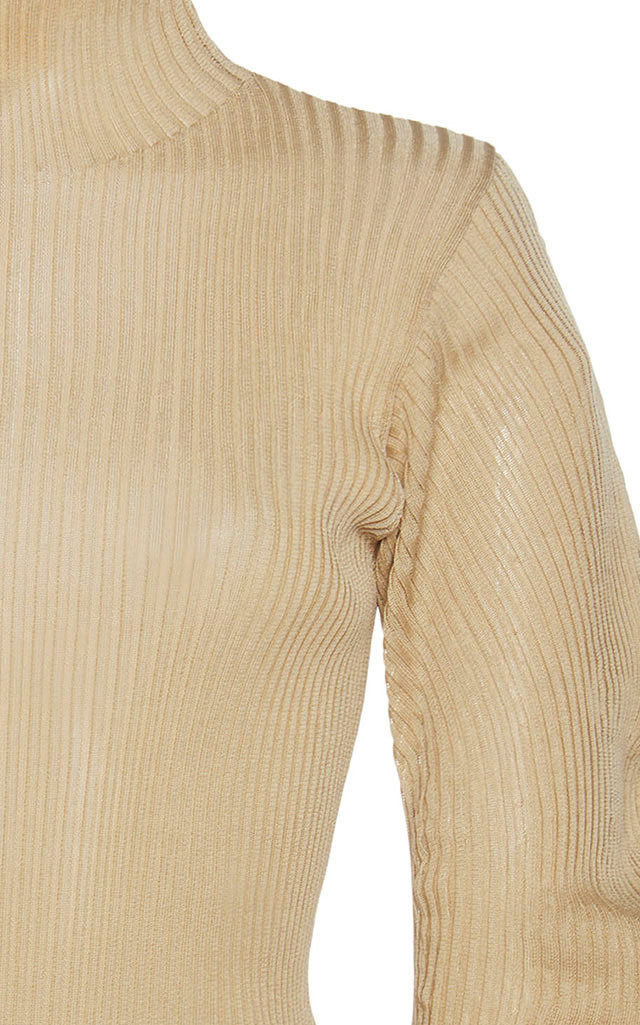 Lightweight Spirals Knit Sweater brown - 5