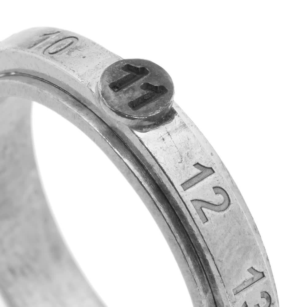 Maison Margiela 11 Embossed Slim Band Ring - 2