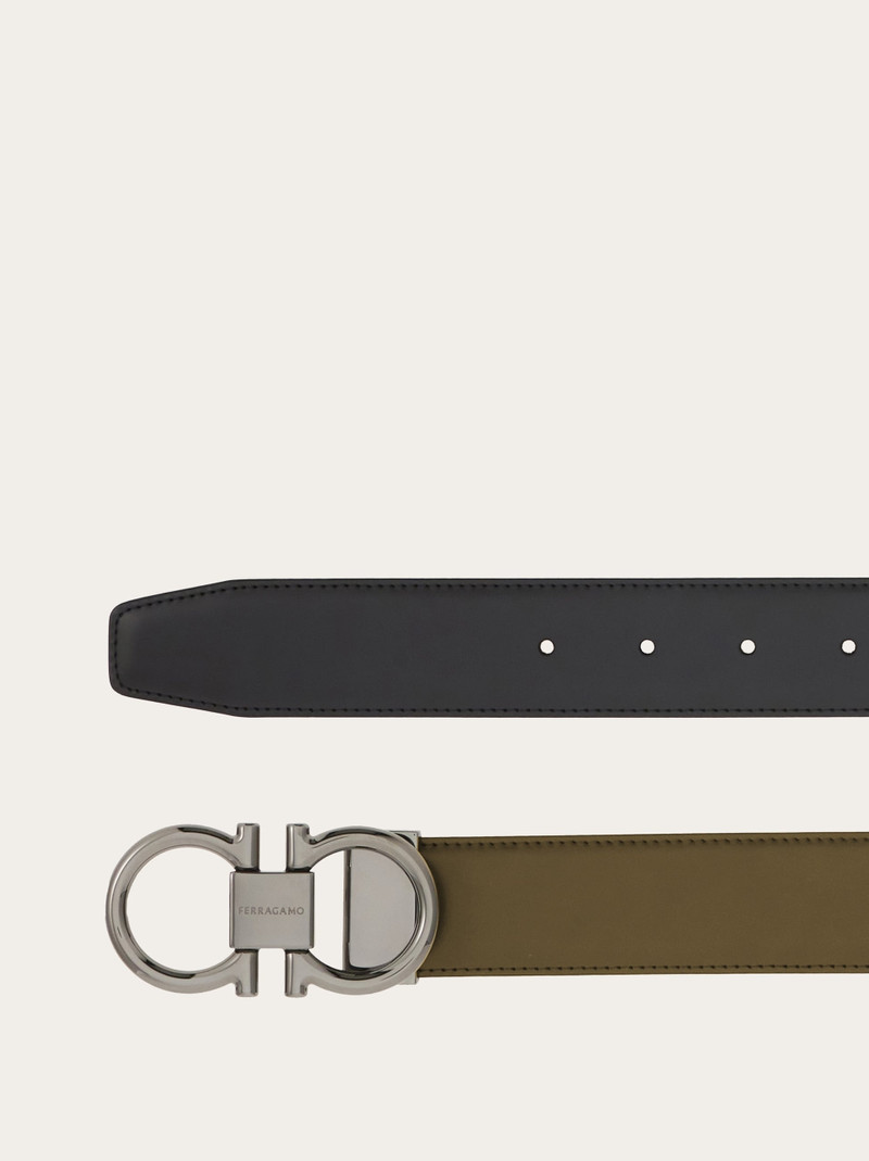 FERRAGAMO Reversible and adjustable Gancini belt outlook