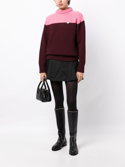 PATOU two-tone knitted jumper outlook