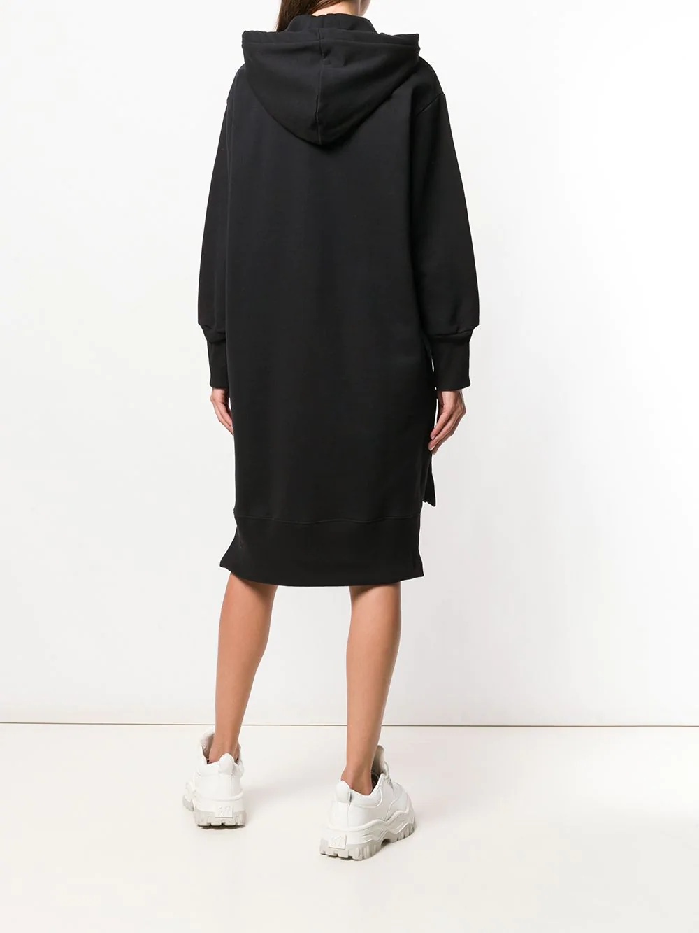 logo hoodie dress - 4