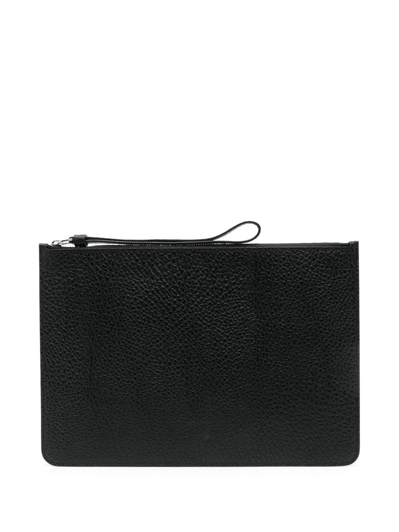 four-stitches leather clutch bag 1