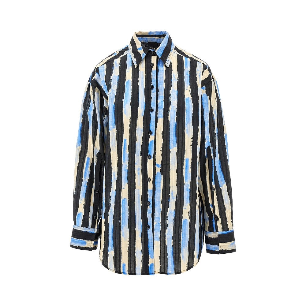 PAINTING STRIPED PRINT SHIRT - 1