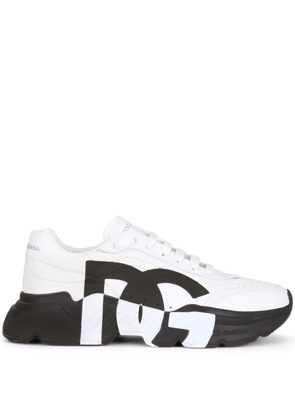 logo-print lace-up sneakers - 1