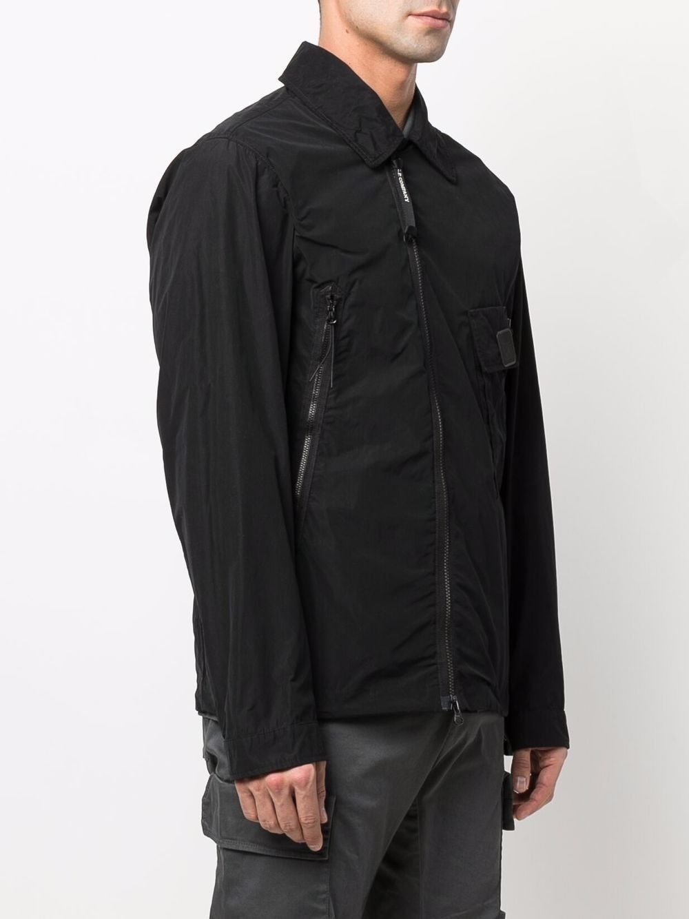 zipped fitted jacket - 3