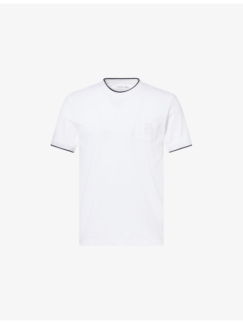 Tennis Heritage Patch-Pocket Cotton-Blend T-Shirt 1