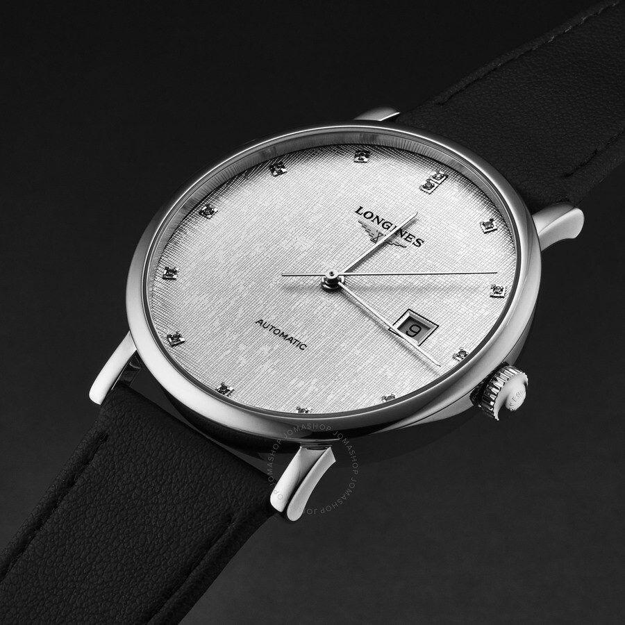 Longines Elegant Automatic Diamond Silver Dial Men's Watch L4.911.4.77.2 - 2