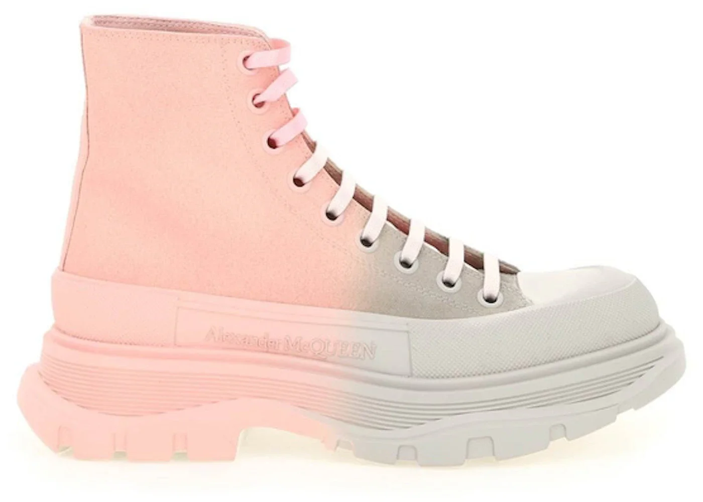 Alexander McQueen Tread High Top Two Tone Pink (Women's) - 1