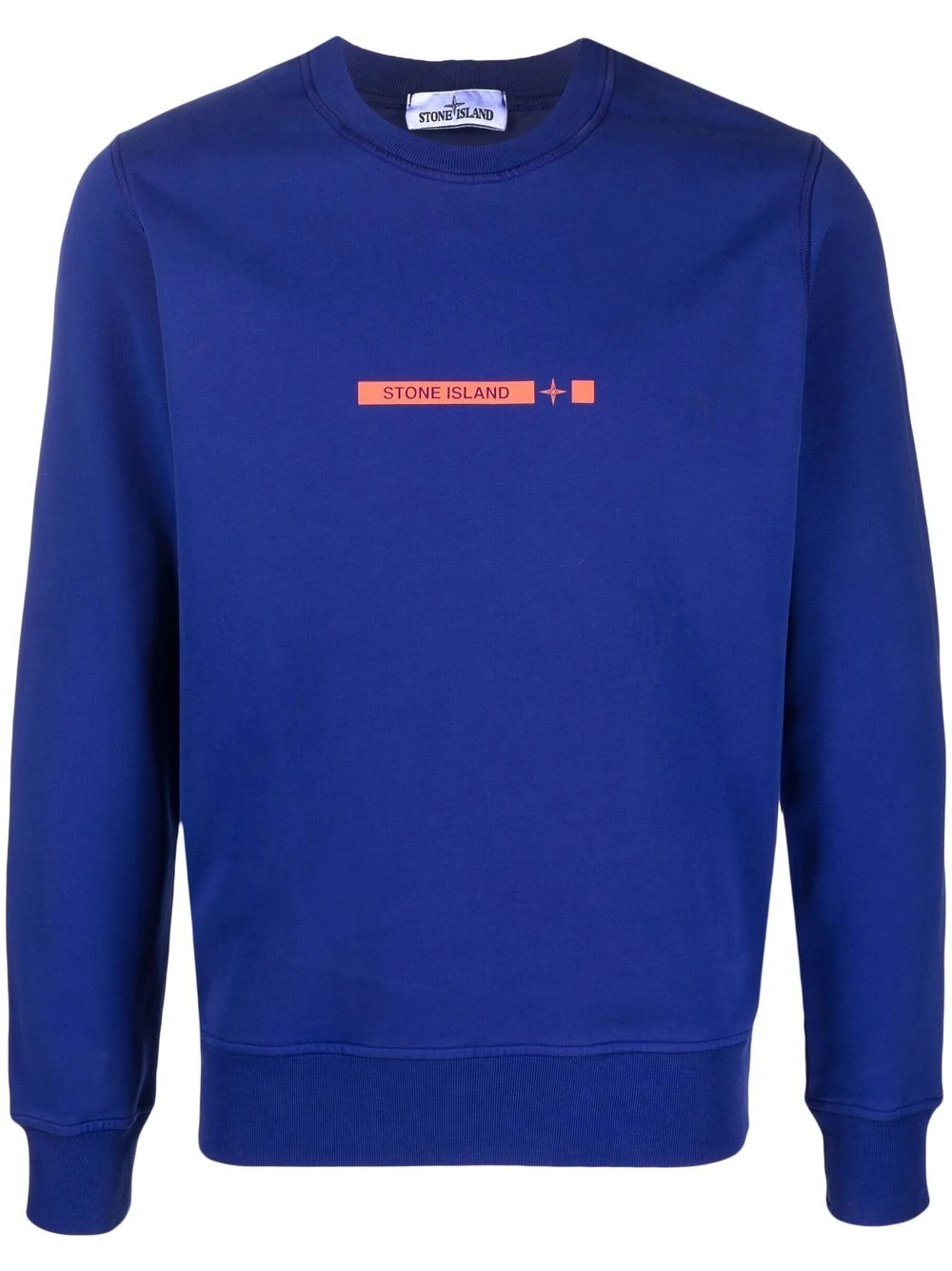 logo-print cotton sweatshirt - 1