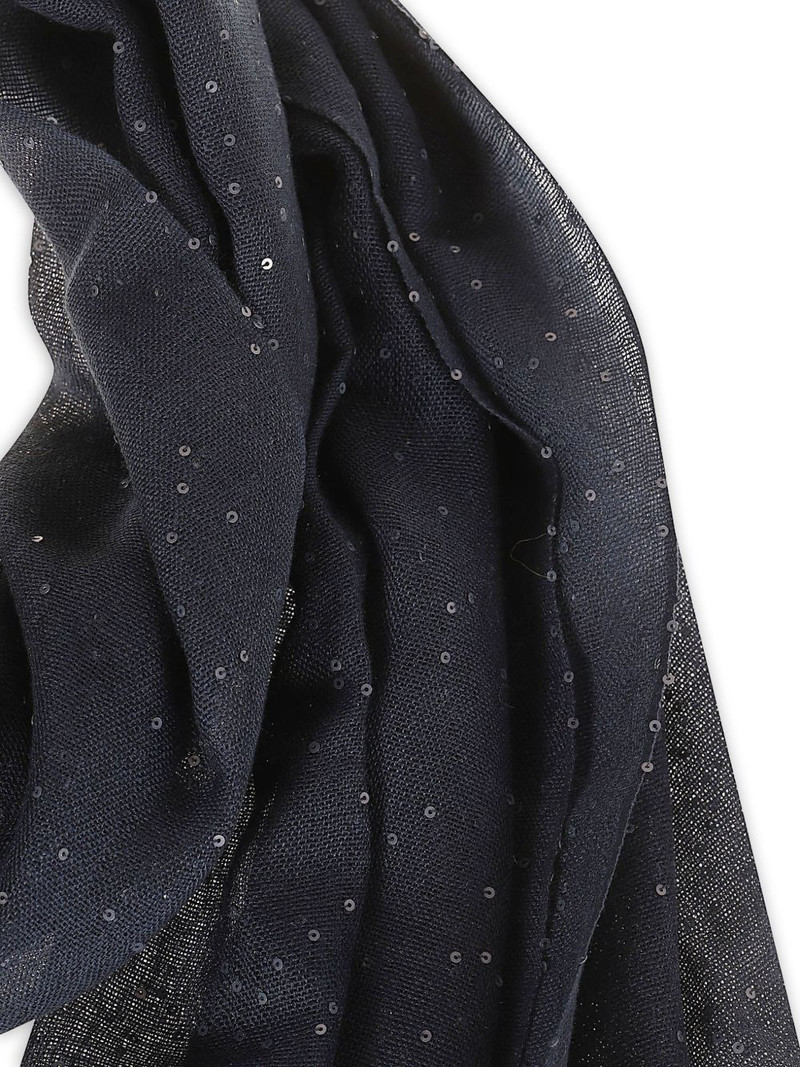 Brunello Cucinelli sequin-embellished cashmere scarf outlook
