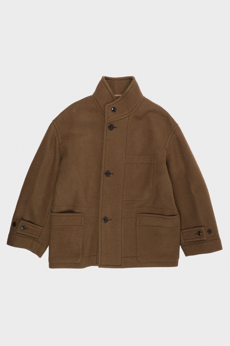 Boxy Duffle Coat - Olive Brown 1