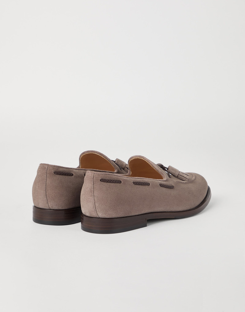 Brunello Cucinelli Suede loafers with tassels outlook