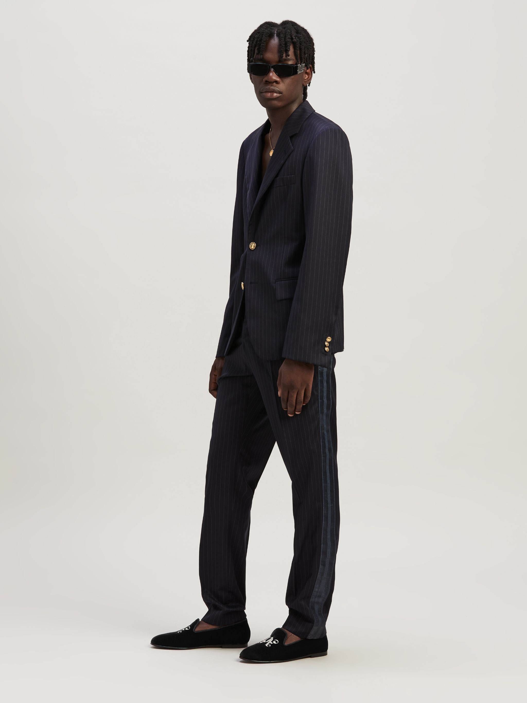 PINSTRIPES SLIM SUIT PANTS - 2