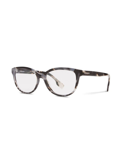 Burberry tortoiseshell-effect square-frame glasses outlook