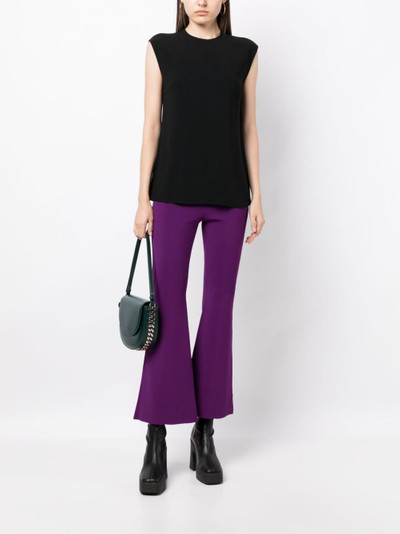 Stella McCartney high-waist knitted flared trousers outlook