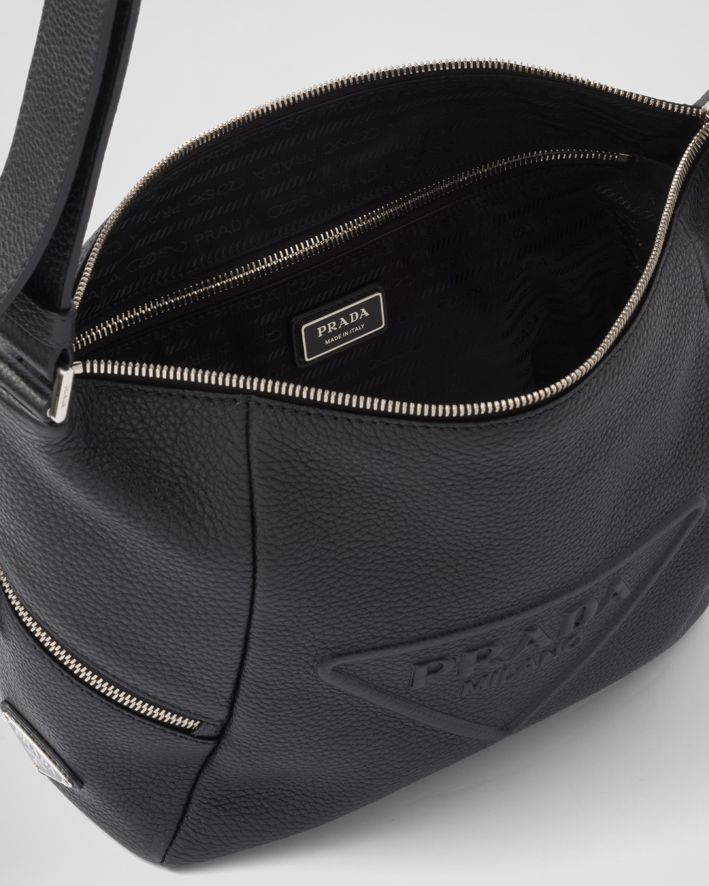 Leather bag with shoulder strap - 5
