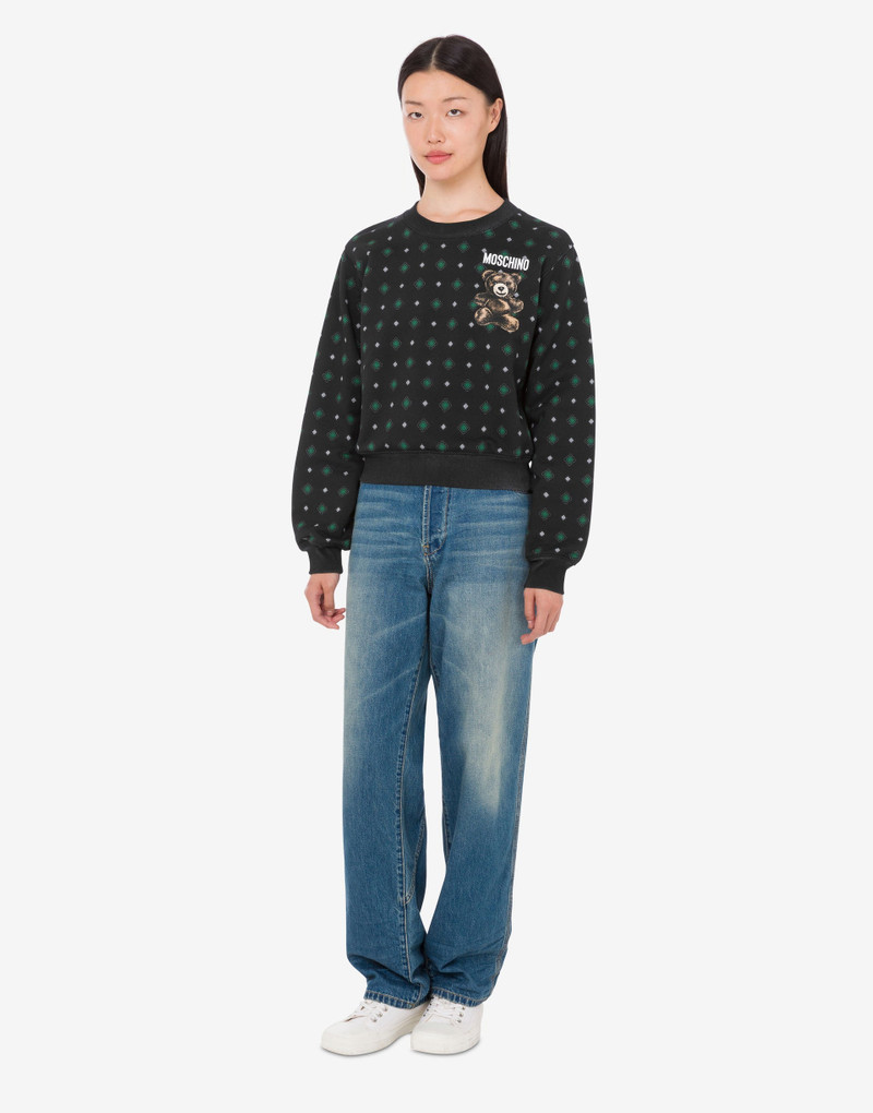 MOSCHINO TEDDY BEAR ORGANIC COTTON SWEATSHIRT 1