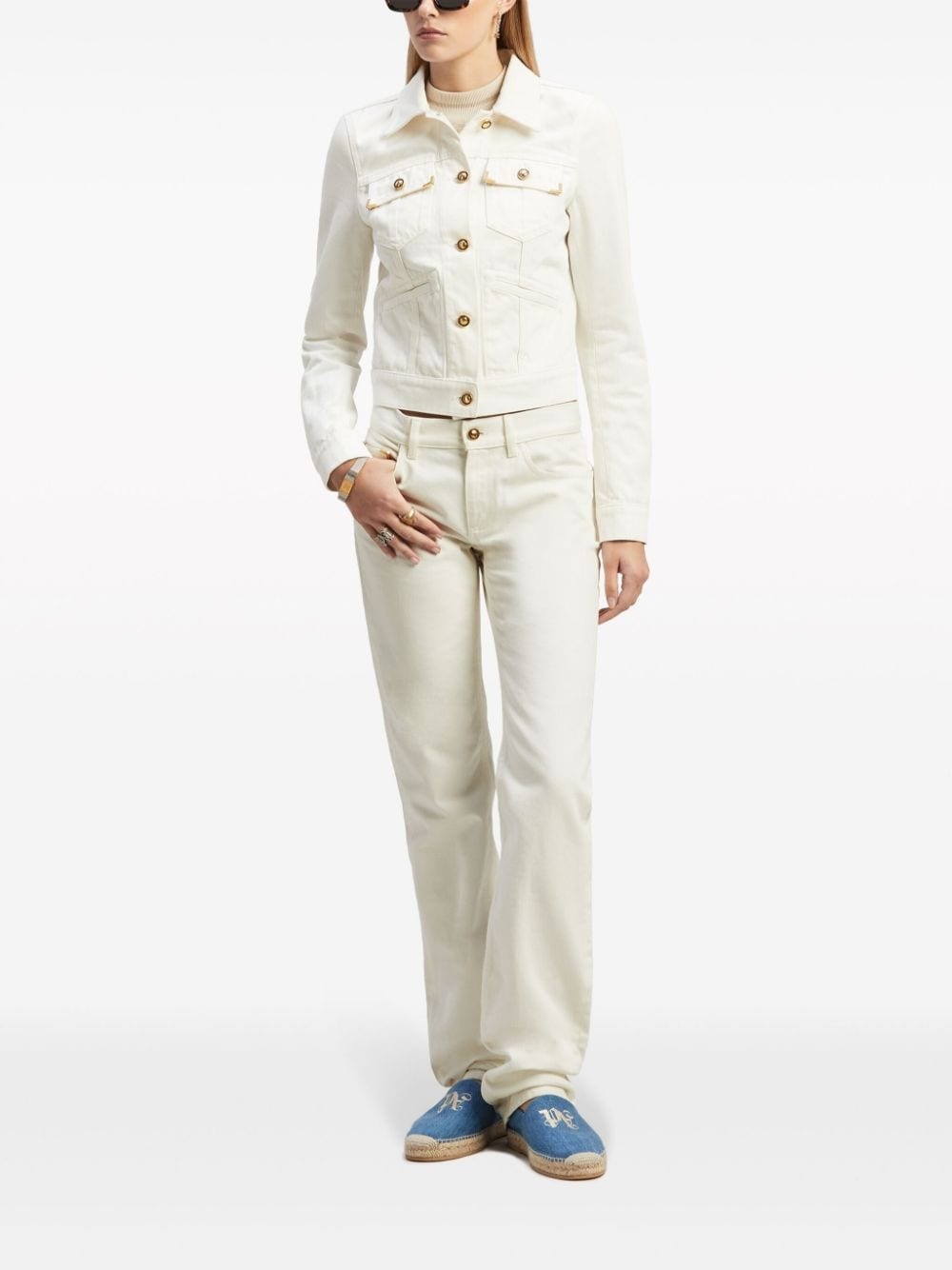 monogram straight-leg jeans - 2