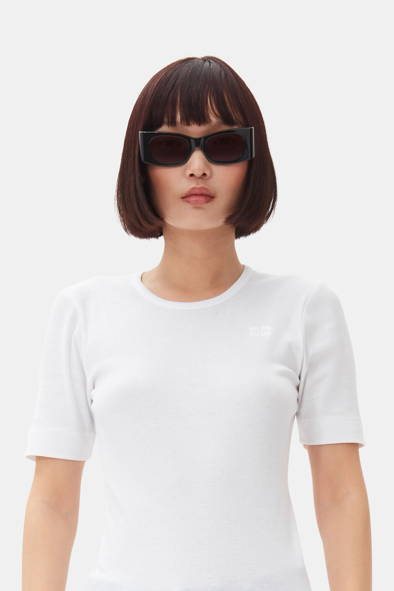 GANNI X ACE & TATE BLACK KAYLA SUNGLASSES 5