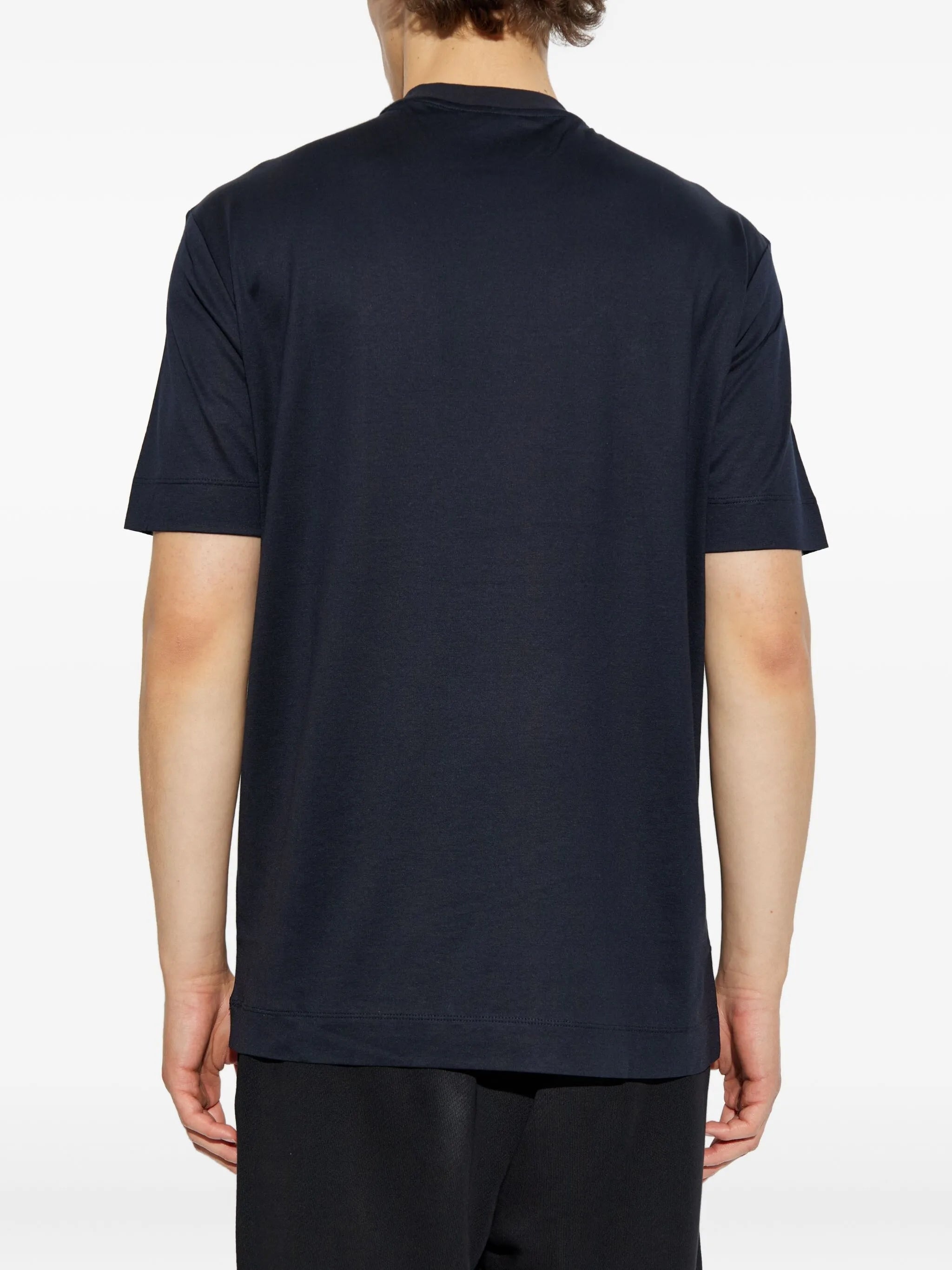Emporio Armani Embroidered-graphic T-shirt - 4
