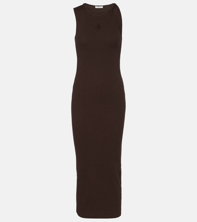 Embroidered cotton maxi dress 1
