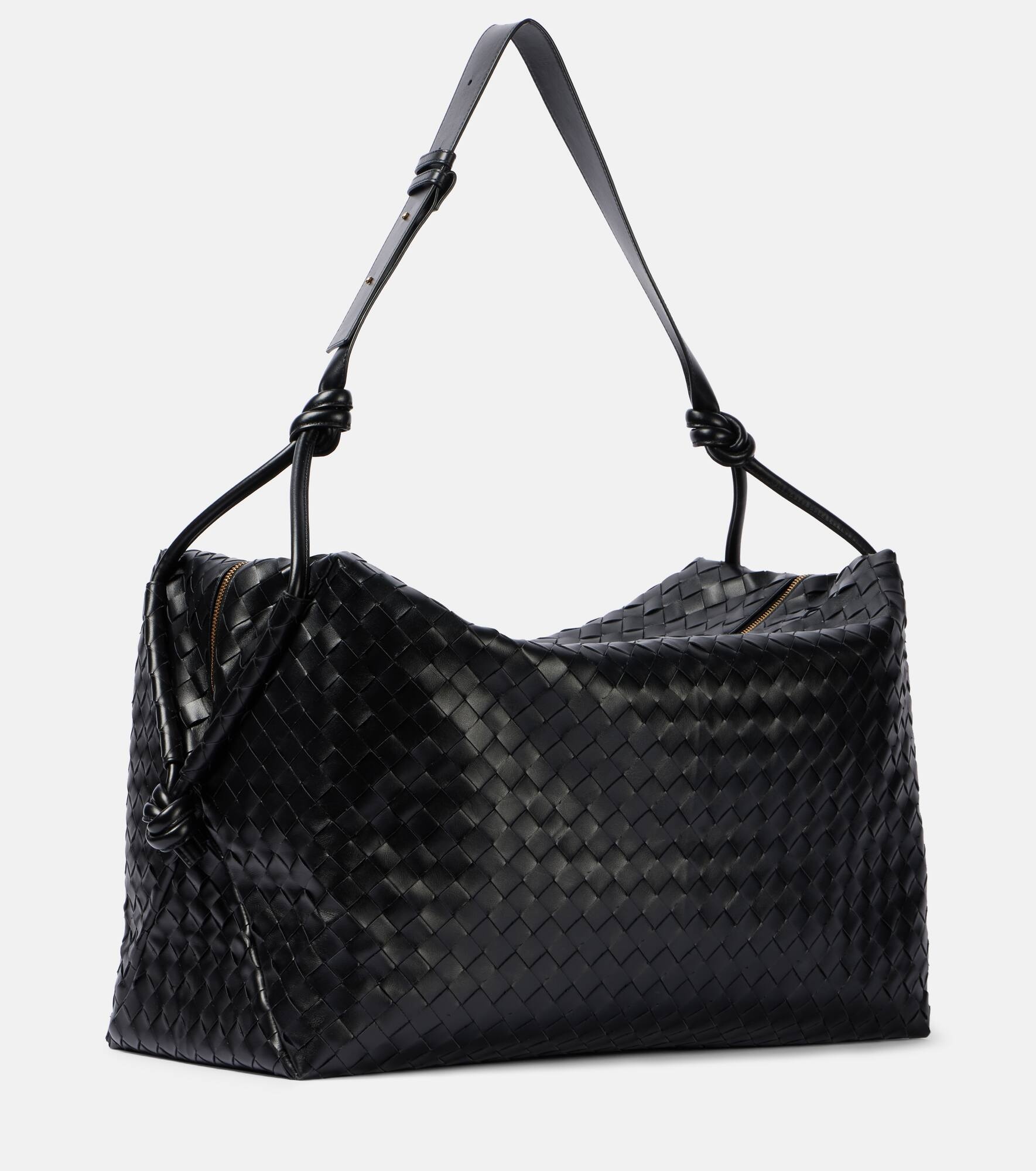 Loop Large leather duffel bag - 4