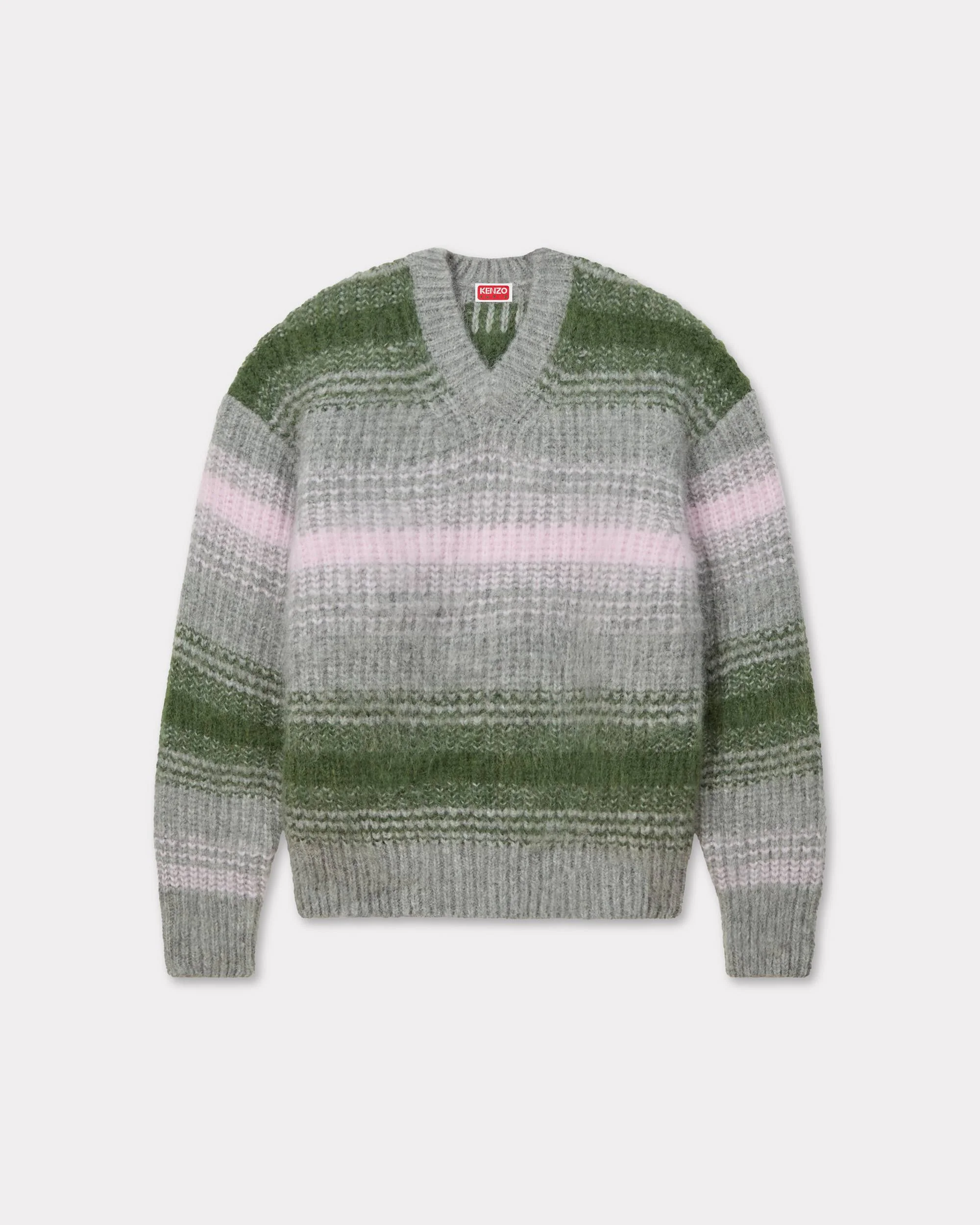 'KENZO Speed Stripe' jumper in mixed alpaca wool - 1