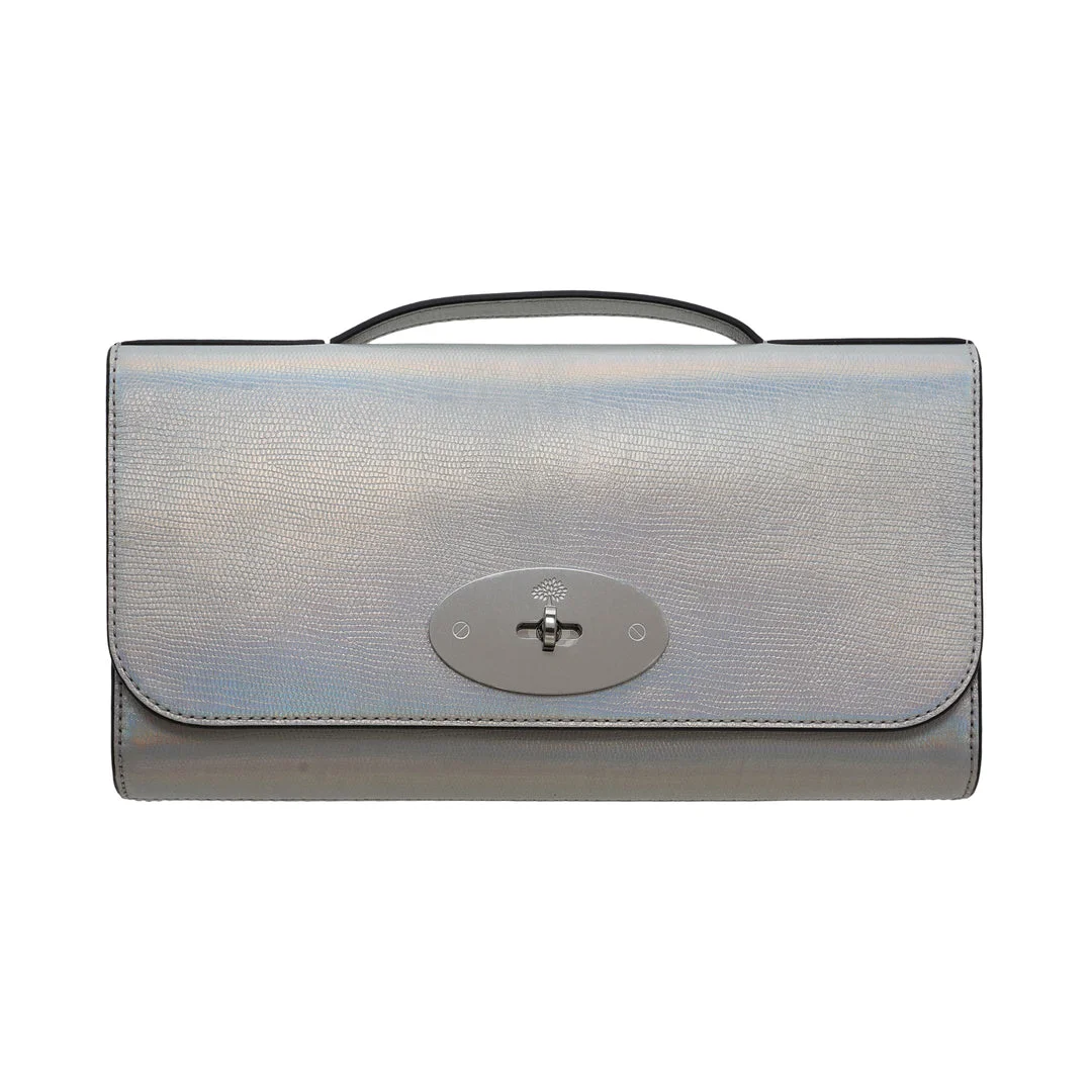 Lily Metallic Lizard Clutch - 1