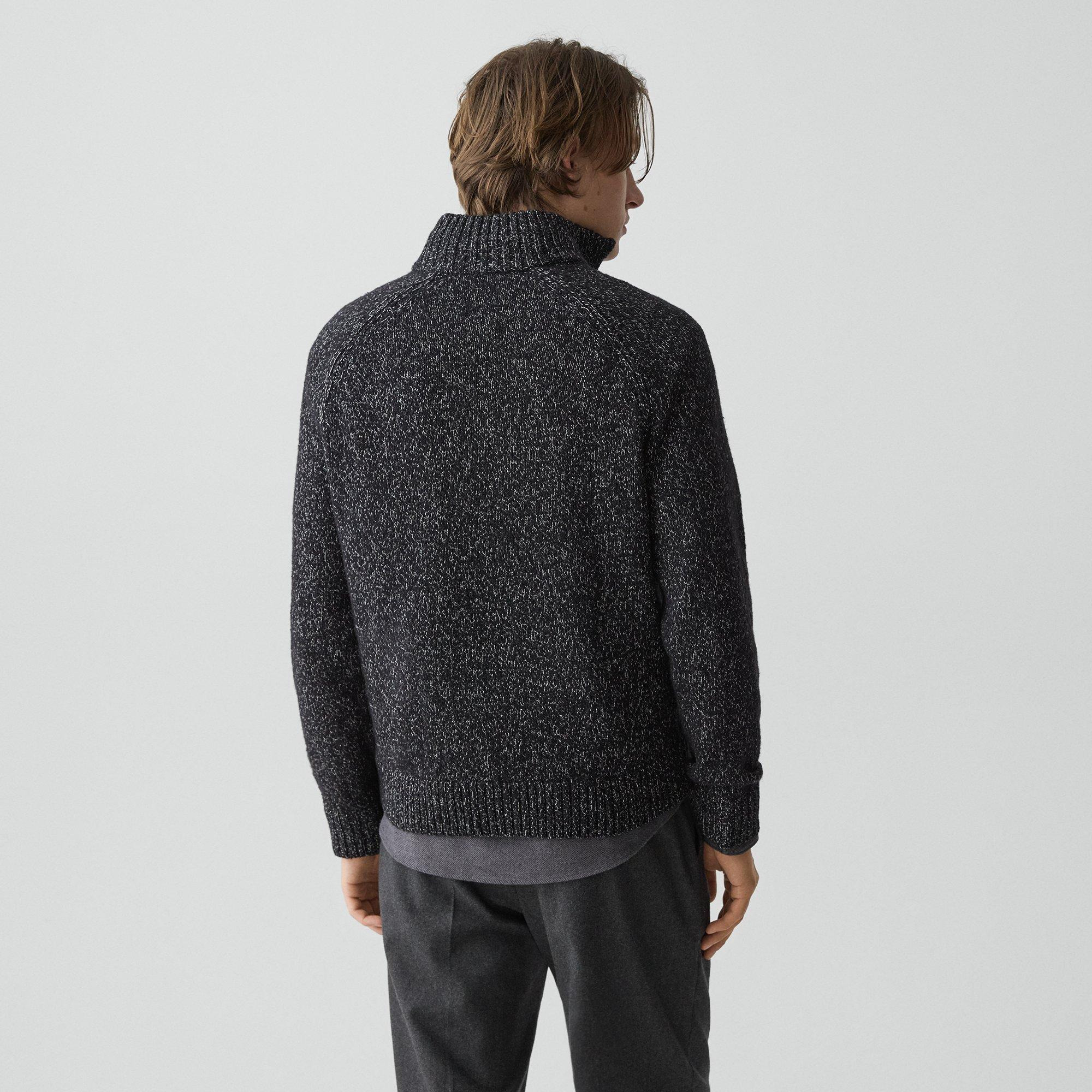 Quarter-Zip Sweater in Wool-Blend Twist - 4